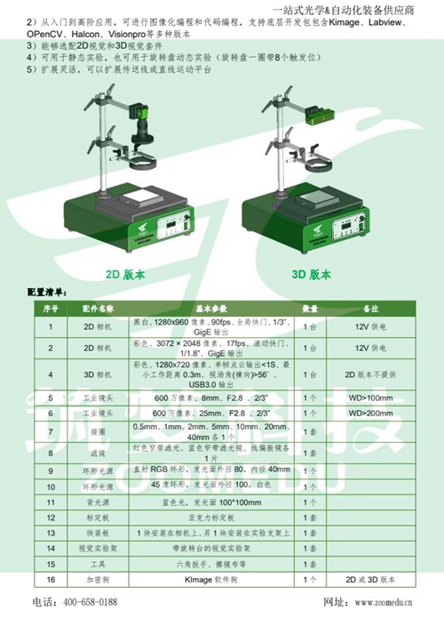 機(jī)器視覺(jué)實(shí)驗(yàn)室建設(shè)方案（高職）